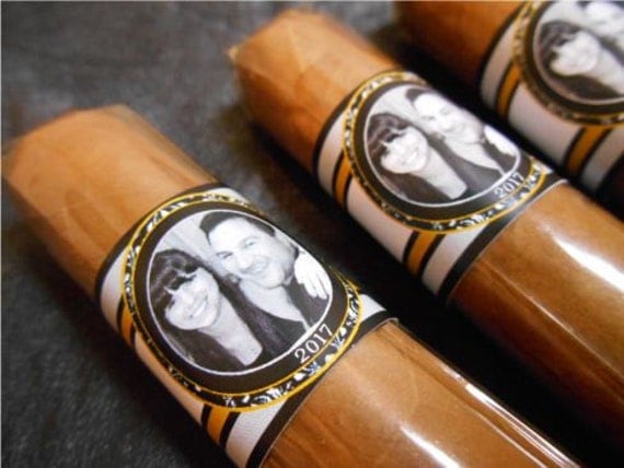 Custom Cigar Bands Wedding Party and Groomsman Photo Cigar Bands by I ...