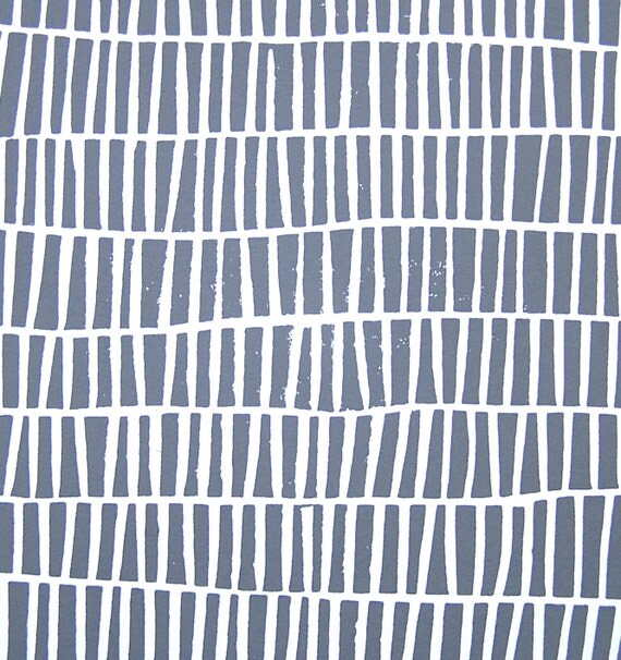 LINOCUT PRINT geometric pattern grey block print 8x10