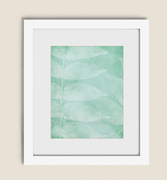 Sea Foam Green Wall Decor for Home or Office Nature Wall Art