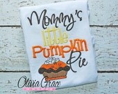 Mommys Pumpkin Pie Thanksgiving Embroidered Applique Shirt or Bodysuit Il_170x135