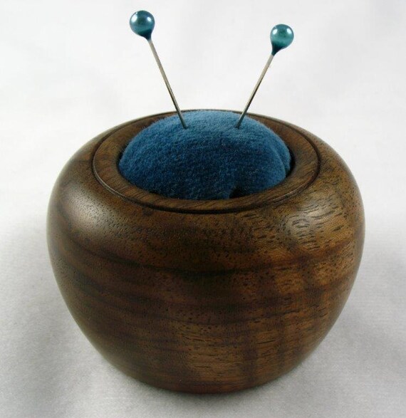 Wooden Pin Cushion Handmade by Greg Hanson