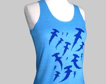 Women's Hammerhead Shark Racerback Tank Top