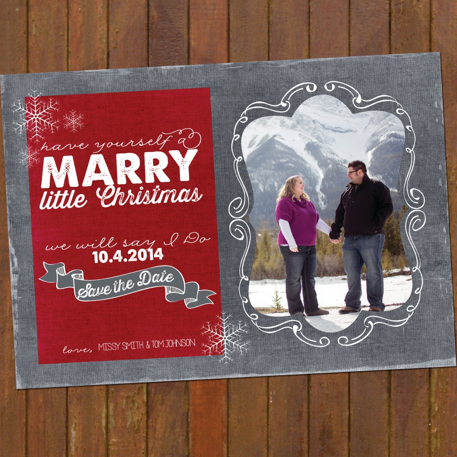 christmas wedding save the date cards combine by christmas wedding save the date cards combine by