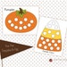 Fall Themed Pom Pom Templates Instant Download Printable