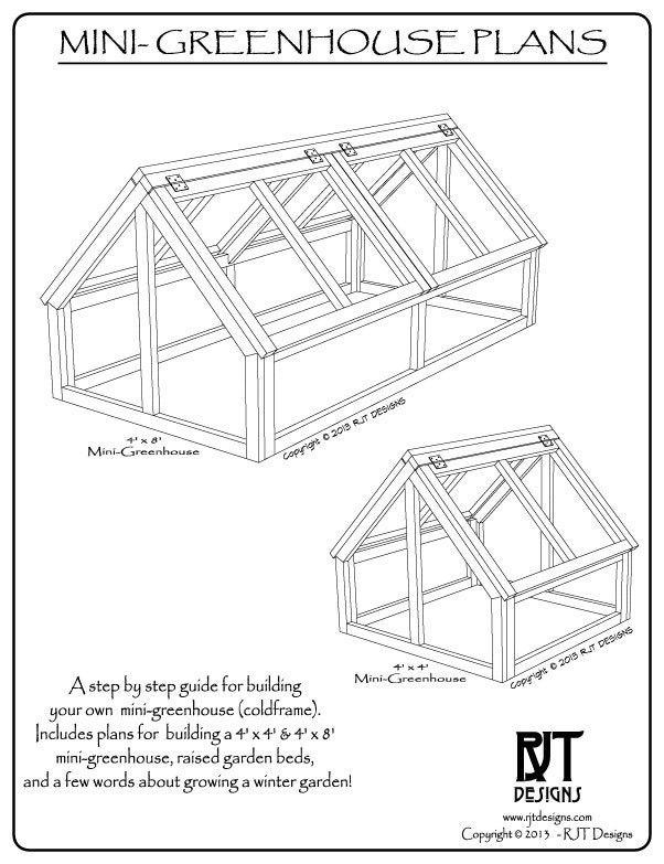 Mini Greenhouse Plans PDF Version