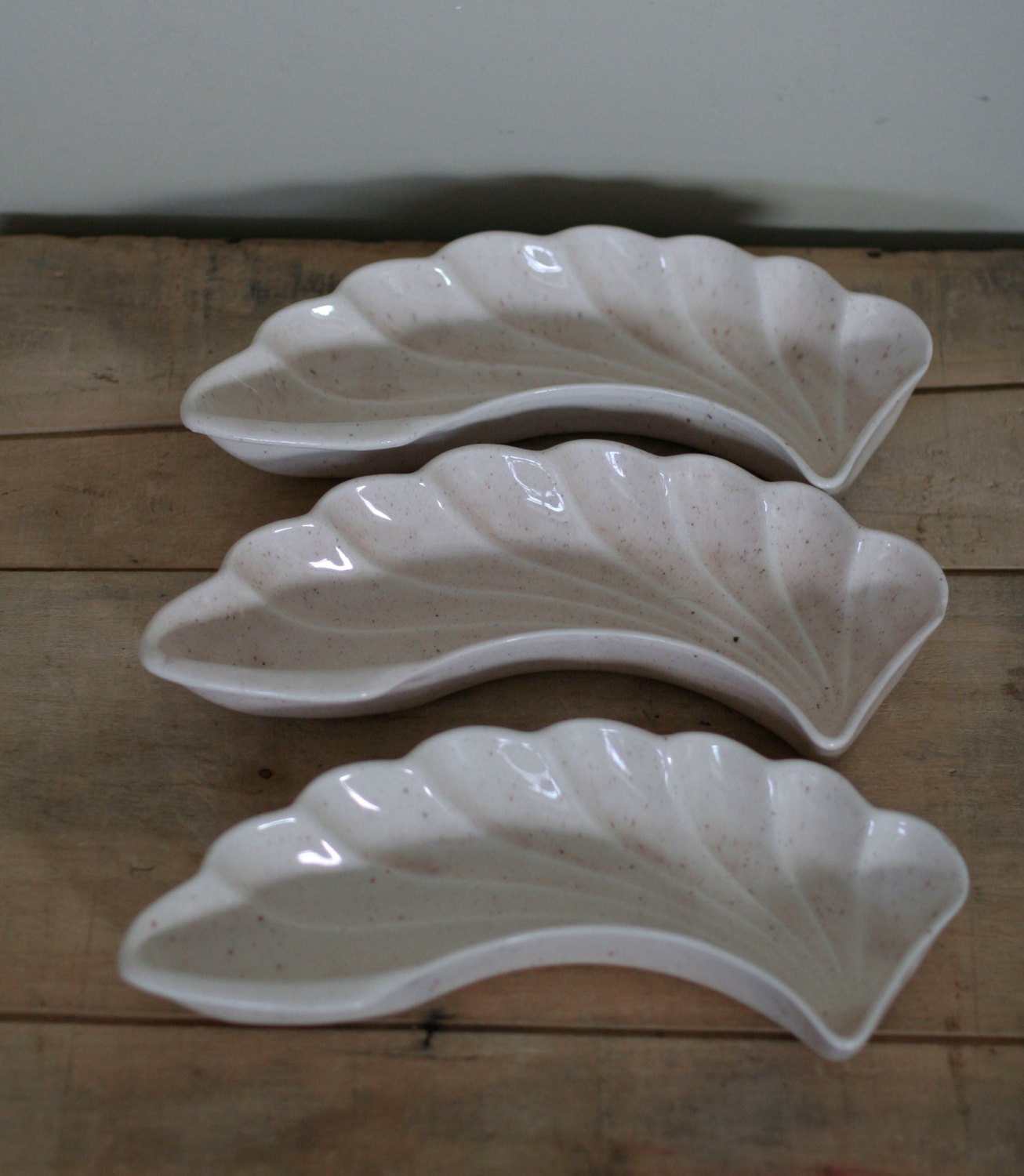 vintage leaf dishes by lane co van nuys california pottery