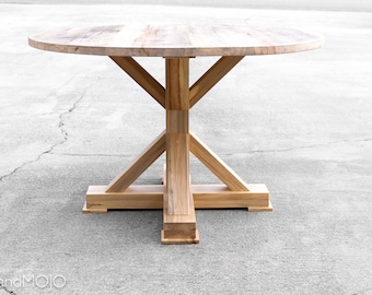 Rustic Round Kitchen Table round dining table | etsy Rustic Round Kitchen Table round dining table | etsy