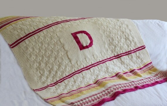 Knitting PATTERN Toddler Blanket PDF