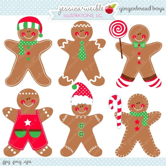 free christmas gingerbread man clipart - photo #30