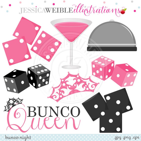 Download Bunco Night Cute Digital Clipart - Commercial Use Ok ...