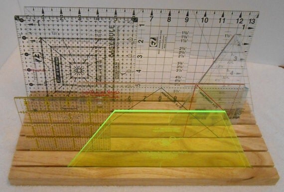 Handmade Ash Template and Ruler Holder by JDHomeGallery on Etsy