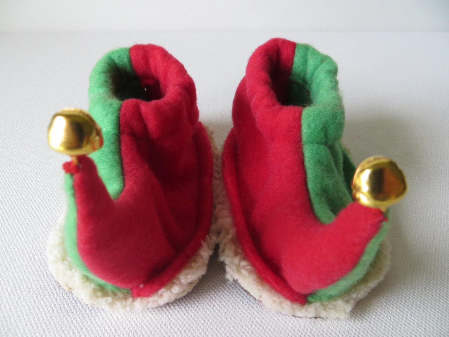 Elf Slippers Infant First Christmas Elf Slippers by SpoolandBrush