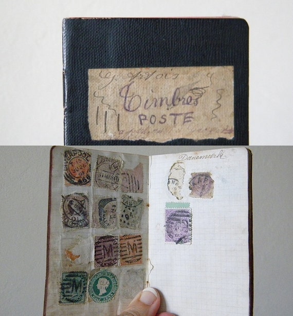 antique stamp collectors book