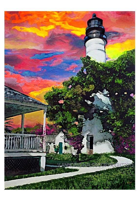 Key West Limited Edition Fine Art Painting Print from Original