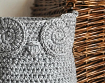 Owl basket crochet Etsy