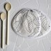 black and white kitchen pair of potholders - minimal kitchen - leaf print - foodie gift