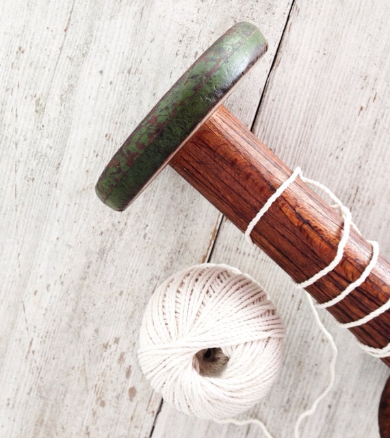 Antique Wooden Spool Yarn Spool Weaving Tools Textiles