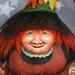 SALE lower price Just Batty, Halloween witch gourd, bats, cauldron, 7 1/2 inches tall