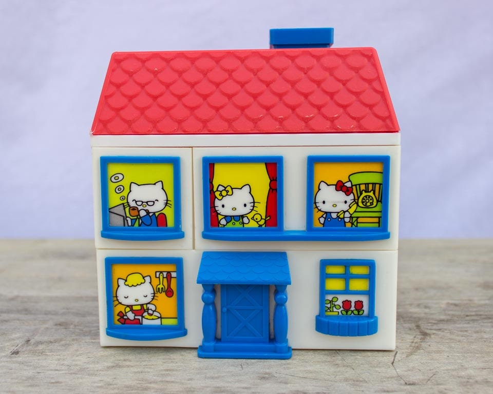 SANRIO 1976 Hello KITTY jewelry box HOUSE drawers