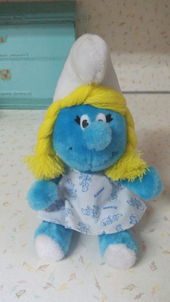 vintage smurf plush