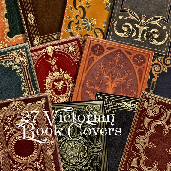 Victorian Book Covers 27 Images ATC Printable Download 2.5 x