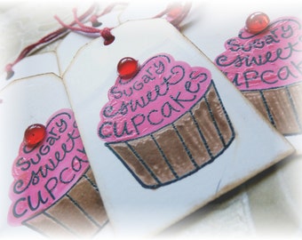 Cupcake Tags - Sugary Sweet Cupcakes (6)