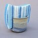 Sponge Holder Striped Ceramic Green Blue Drying Rack READY TO SHIP