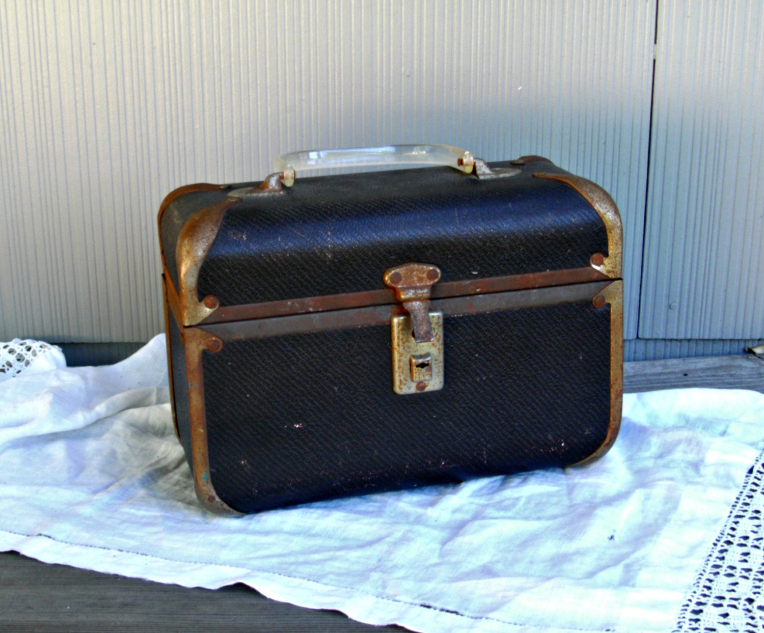 Vintage Train Case Luggage