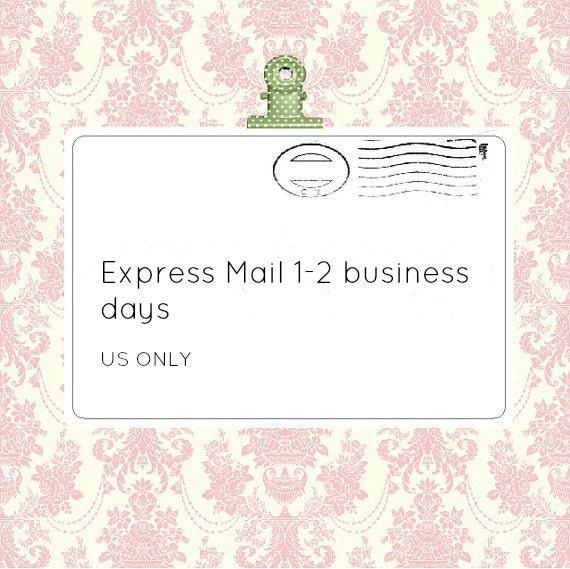 EXPRESS MAIL 1-2 business days by ThinkPinkBows