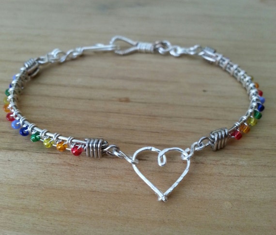 rainbow pride bracelet