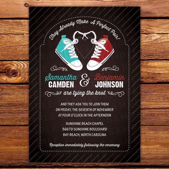 Converse Wedding Invitations 1