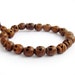 10mm x 8mm Jujube Wood Carved Skull Beaded Hand String Prayer Beads Tibet Buddhist Mala Bracelet  T2597