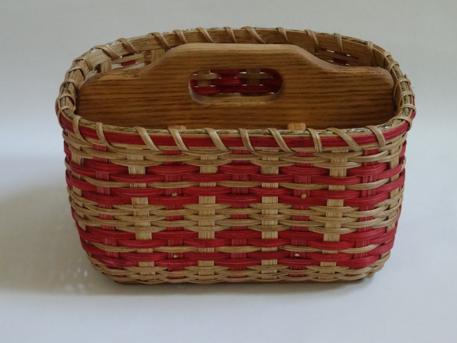 Paper PlateSilverware Basket / Organizer Basket / Handwoven