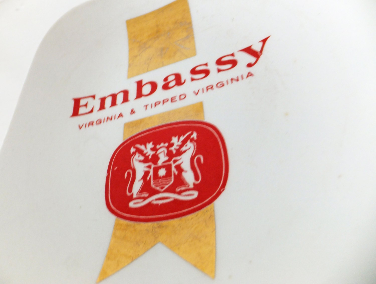 SALE Vintage Pub Ashtray Vintage Barware Embassy Virginia