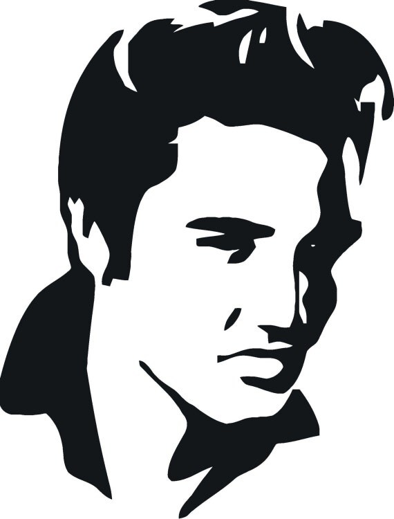 Young Elvis Presley Vinyl Decal F02