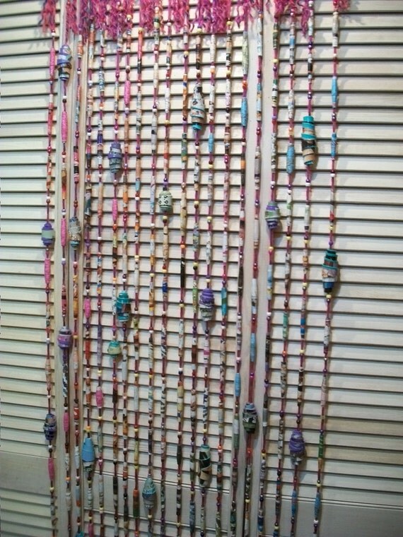 Handgefertigte Perlen Vorhang Papier Perlen Vorhang Room