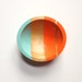Modern Neon Hardwood 7" Salad Bowl, Electric Orange