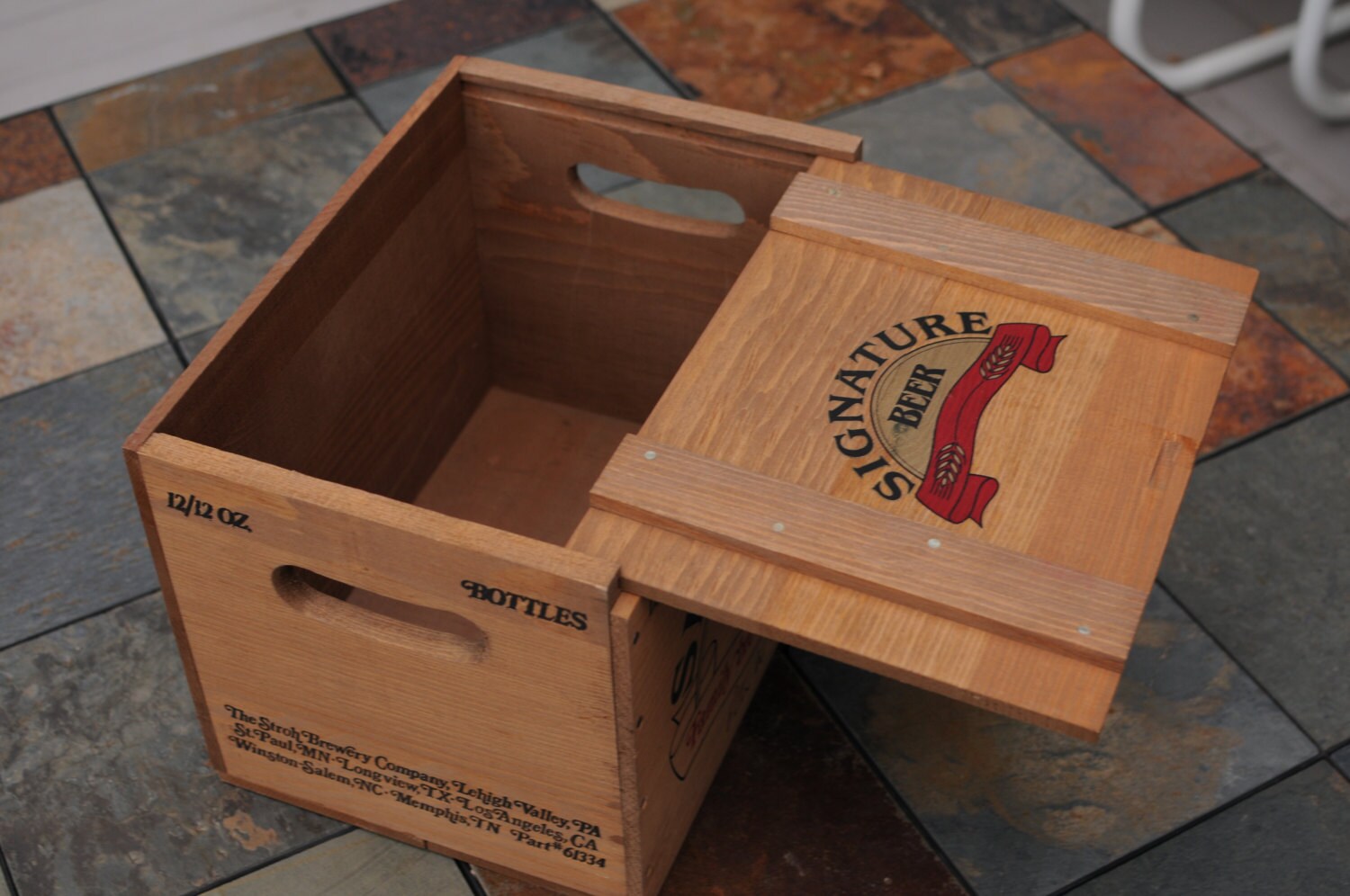 Wooden Crate/ Stroh Signature Beer Crate/ Wooden Crate/