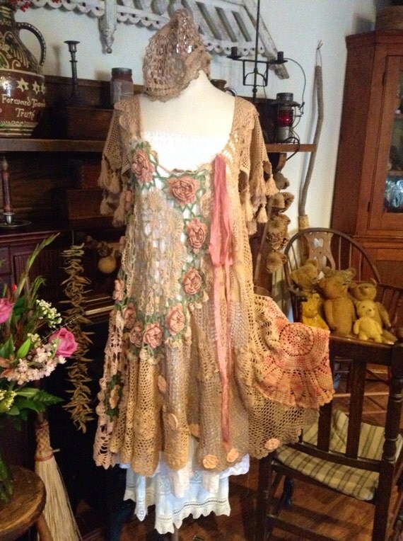 Luv Lucy gypsy crochet dress bohemian love
