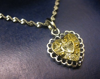 heart, gold heart, heart necklace, love heart, love jewelry, heart charm, heart pendant, heart charm necklace, gold necklace, gold jewelry