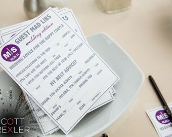 Printable Wedding Mad Libs A Fun Guest Book Alternative