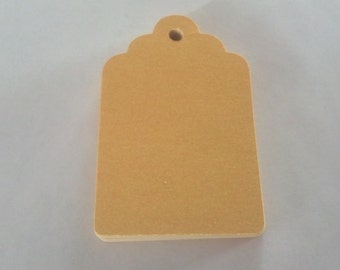 30 Metallic Gold Tag Punches Die Cuts Embellishments