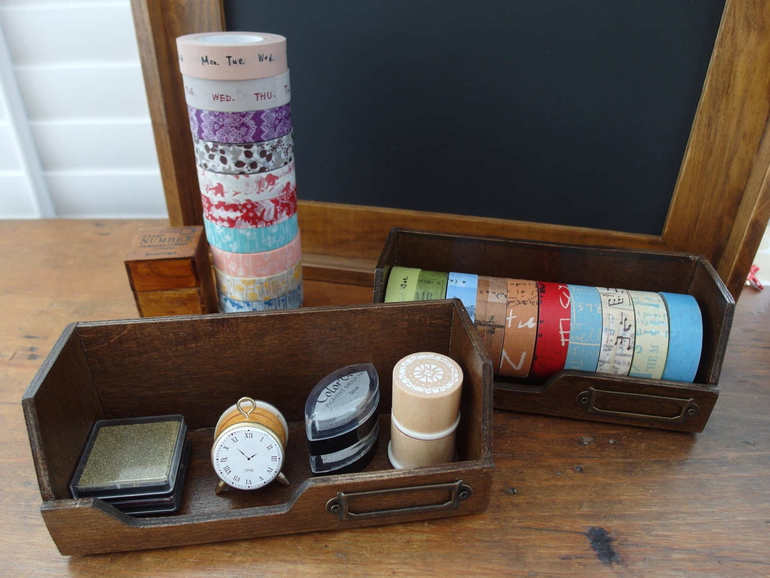 Washi Tape Organizer Masking Tape Holder Storage by chickydoddle