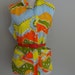 60's Mod Graphic Print Tunic Shirt / Sleeveless Shirt / L-XL Plus Size
