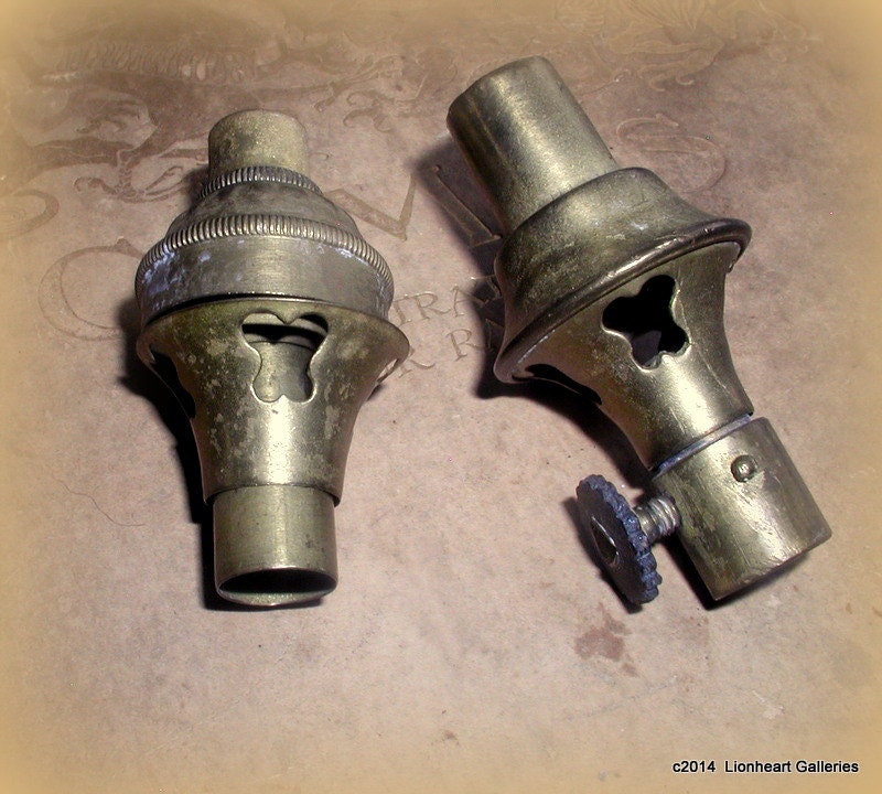 Vintage Miniature Oil Lamp Parts Brass Salvage Lamp Making