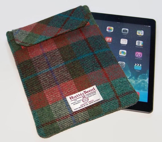 Harris Tweed Ipad Air Case Handmade Autumn Days Tartan