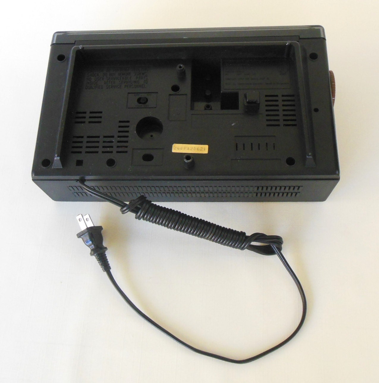 Digital Alarm Clock Radio Panasonic RC95 80s Wood Grain Blue