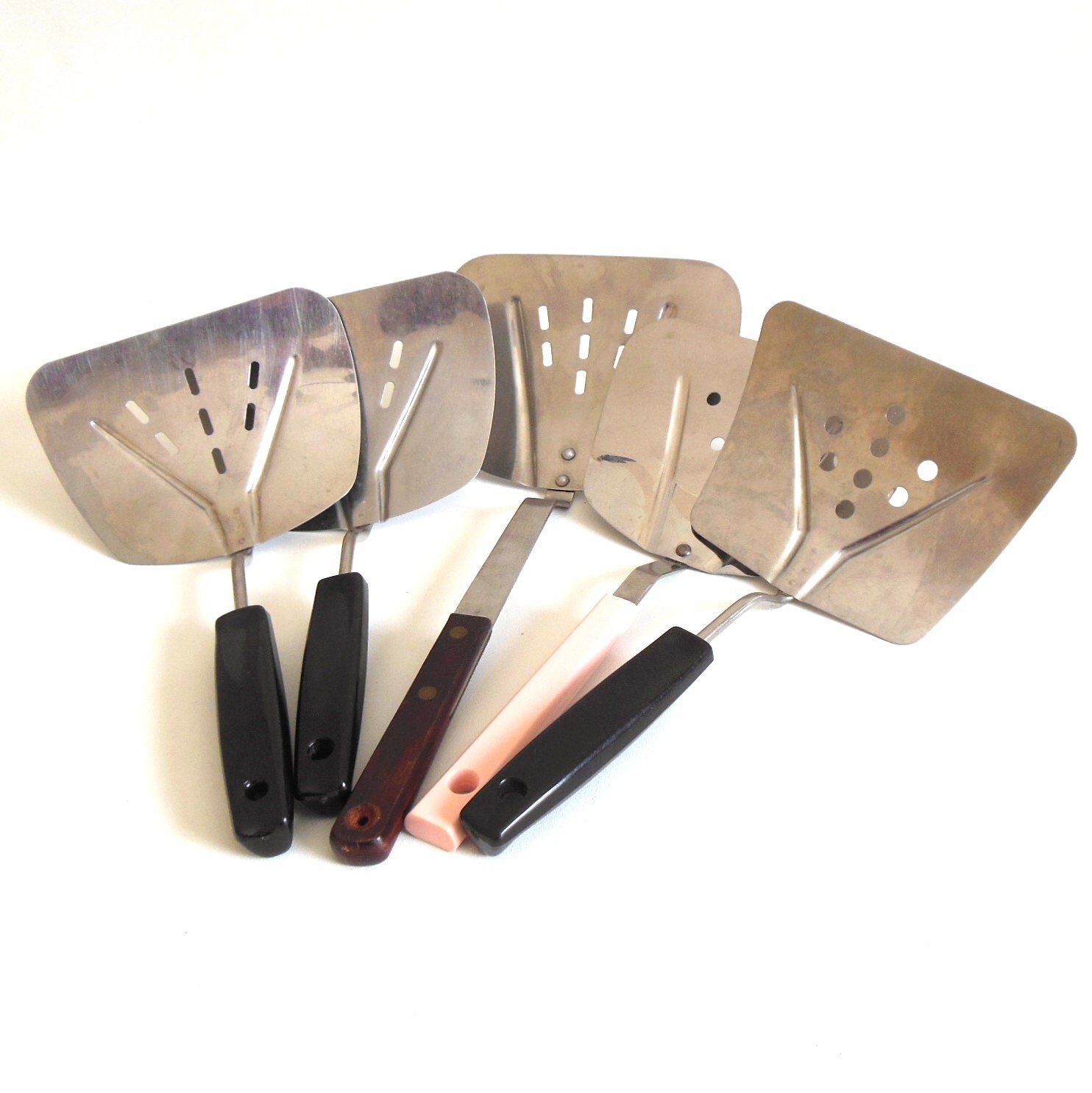 Wide Lifter Spatulas Black Foley Barrett's Wood Pink