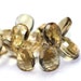 Champagne Quartz Faceted Pear Briolettes 4 Golden Semi Precious Gemstones
