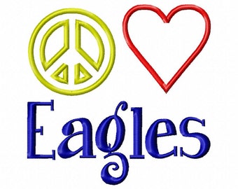 Free Free 337 Peace Love Eagles Svg SVG PNG EPS DXF File
